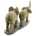 Декоративная фигура "Пара слонов" 25х9х13 см